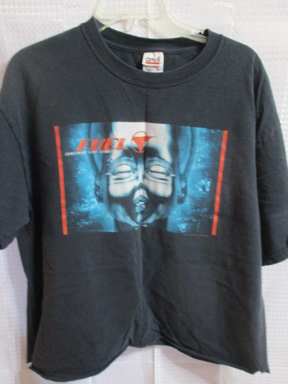 Anvil T-Shirt Men's Black Fuel Graphic Something Like Human Tour 2000 & 2001 XL